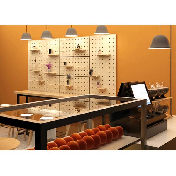 12mm Melamine Mdf Perforated Board For Gondola Shelving Furniture