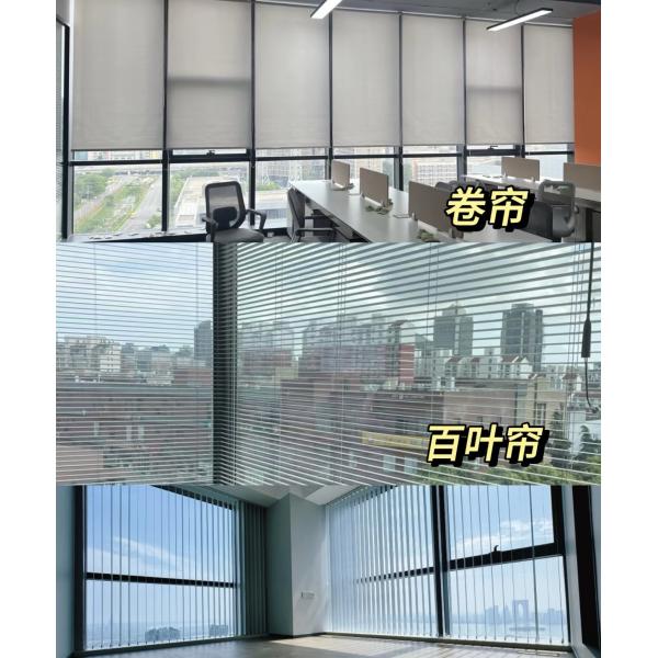 Automatic Battery Operated Motorized Blackout Zebra Roller Blinds Curtains For Windows Zigbee APP
