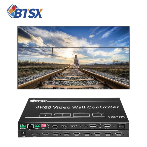 4K60 Video Wall Controller with Full Screen Rotation and Infrared Remote Control RS232 Multi-screen Processor