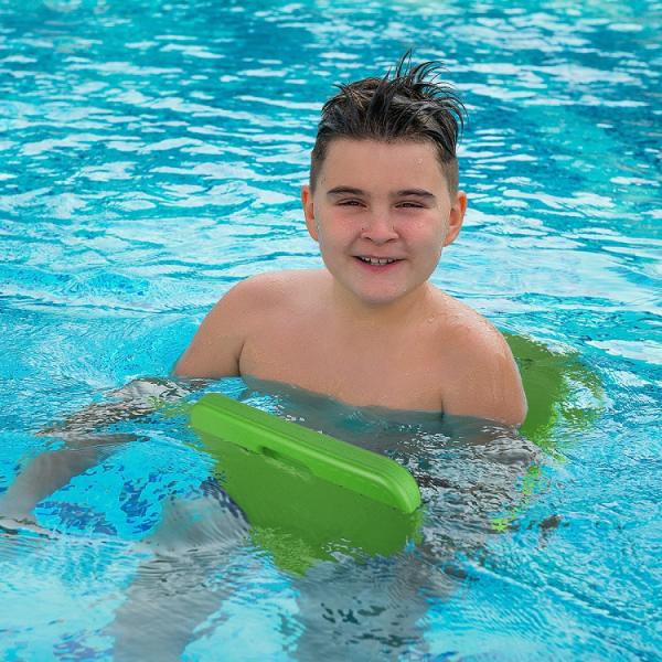 Kids' Water Playtime with Woowave Green Swim Floats Kickboard Toy