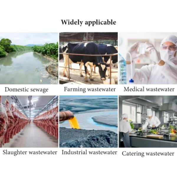 Biogas Domestic Waste Water Purification FRP Septic Tank Underground Type Domestic Sewage Treatment System