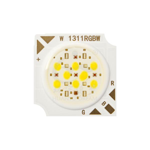 4-in-1 RGBW COB LED 10W High Intensity Multi-Color COB LED Chip for Smart Lighting & Decoration