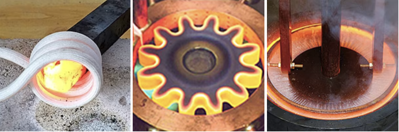 Steel / Copper Bolts Induction Forging Machine 60Kw With Soft Coil