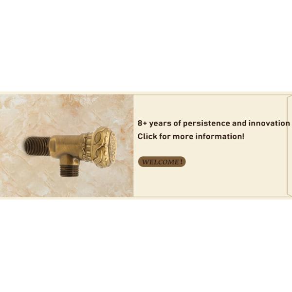 High Quality 1/2 Inch Brass Square Angle Valve Chrome Plated for Kitchen and Bathroom Wash Basin Use
