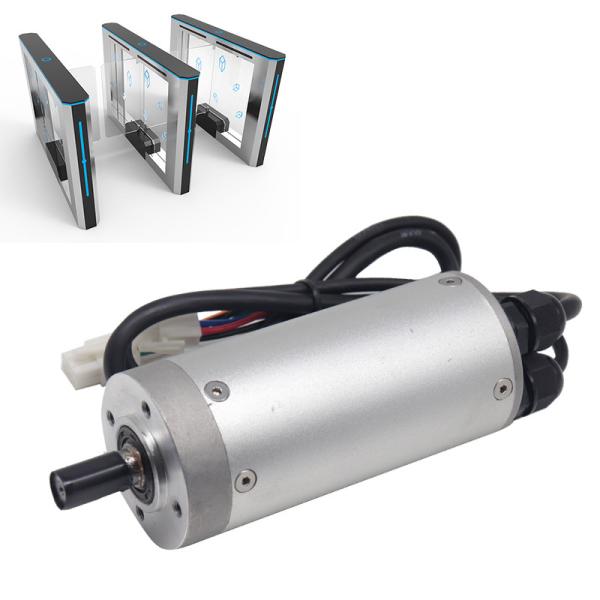 59mm Flange 24V DC 100W Low‑Temperature‑Resistant Gear Integrated Servo Motor, 23Nm Max Torque 2400‑Line Encoder Feedback, Turnstile Speed Gate Barrier Gate Drive Motor

