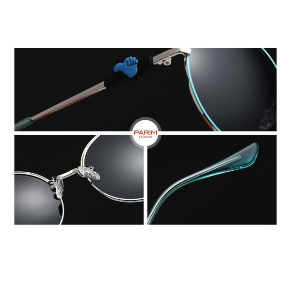 Pink Grey Blue Polarised Glass Sunglasses , Glass Polarized Sunglasses 51 17 135