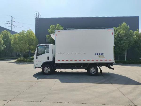 China Factory Customized QingLing NiKa Diesel Freezer Food Meat Transport Refrigerator Truck Box Container Refrigerated Truck