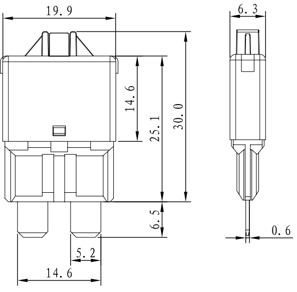 Ручное 28V лезвие T3 30Amp автоматическое сплавляет протектор цепи ATC E39 термальный
