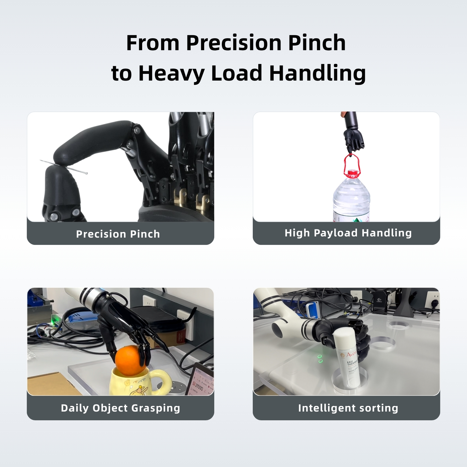 ZBDynamiX ZDH-6D-169-N 11-DoF Dexterous Robotic Hand | 25 kg Max Payload, ±0.05 mm Repeatability