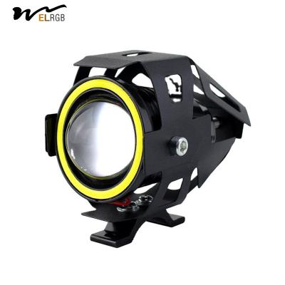 4000lm 12V Led Motorcycle Spotlights U7 Fog Driving Lamp High Low Beam