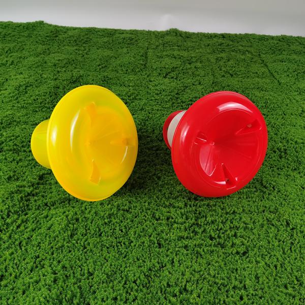 Modern Cylinder Red White Automatic Chicken Feeder Dispenser For Chickens