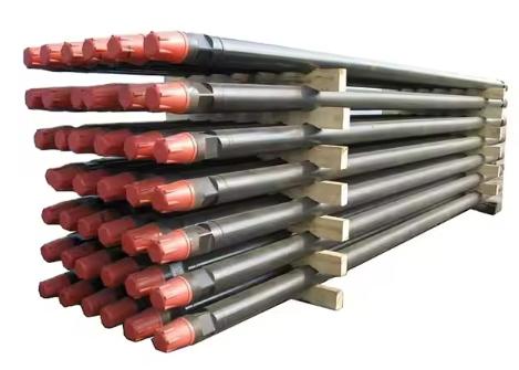 Hard Rock Carbon Steel Integral Drill Rods for water drill truck