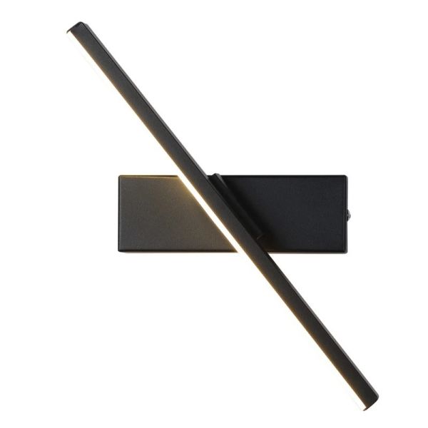 330° Rotatable LED Wall Light Minimalist black Bathroom Strip mirror front light(WH-MR-81)