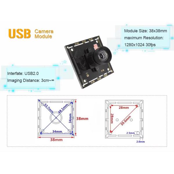 Mini 2MP OV2710 1080P 30fps UVC USB2.0 Модуль камеры для приложений ИИ
