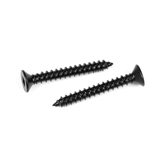 Метрическая деревянная конструкция 410 из нержавеющей стали плоская голова черные деревянные винты для деревянных потолочных перегородок