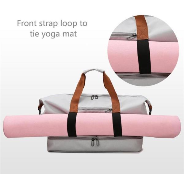 Dupla camada ginásio desporto saco de viagem sacos de viagem design requintado grande capacidade