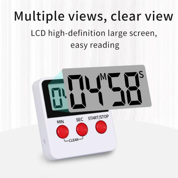 DTH-68W Digital Count Up And Down Magnetic Timer Clock With Alarm Fast Setting For Cooking Digital Countdown Kitchen Timer