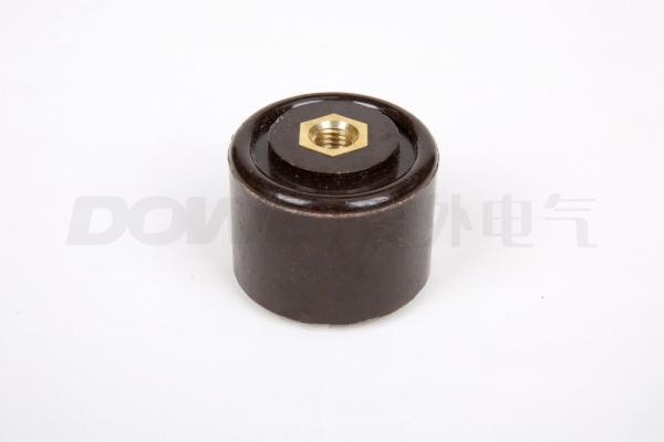 30*30 m6 BUSBAR INSULATOR black support insulator round brass insert insulator