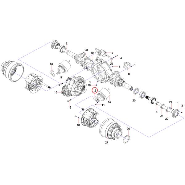 60060764 Concrete Truck Mixer Parts Rear Manual Adjusting Boom Left SY1501810L 10 Teeth