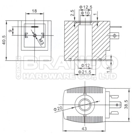 тип катушка 24VDC 110VAC 220VAC 8W 6213 5404 Burkert клапана соленоида