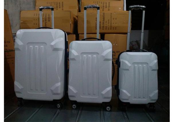 Hard Shell Spinner ABS Trolley Luggage Carry One 3 Piece Set With 4 Airplane Wheels