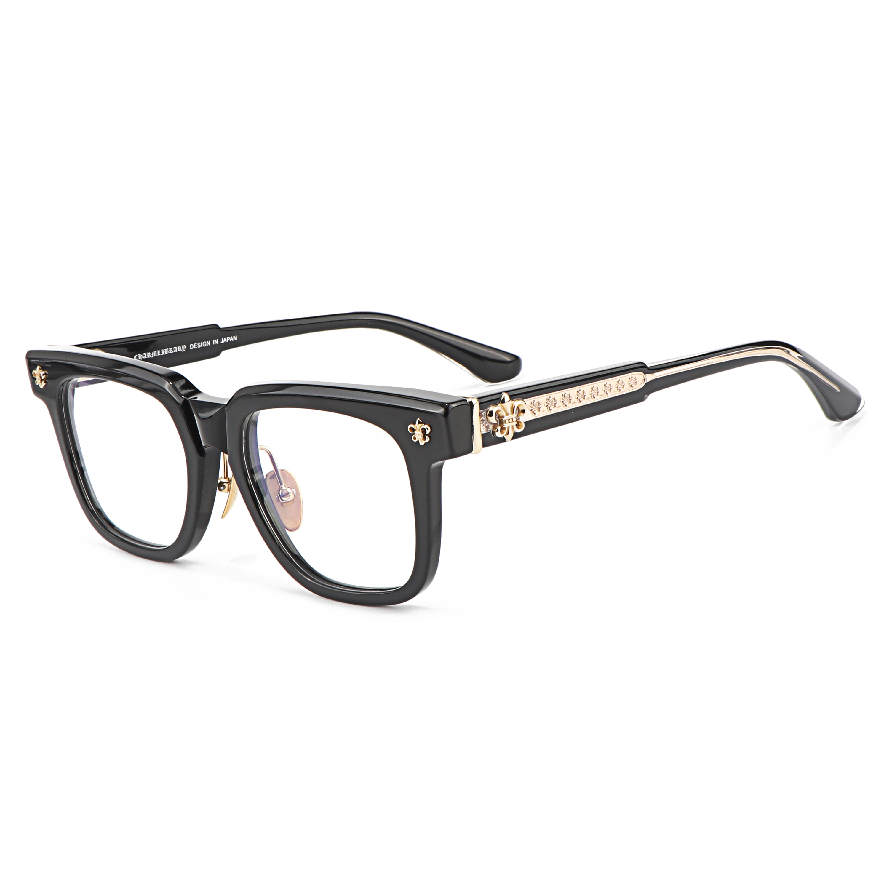 Acetate Large Frame Black Tortoiseshell Transparent Optical Prescription Presbyopia Multifocal Modern Glasses Frames for Girls