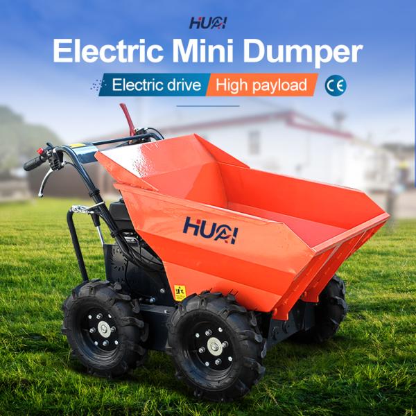 125L емкость ведра 4WD газовый мини-дампер для строительства и наружных работ