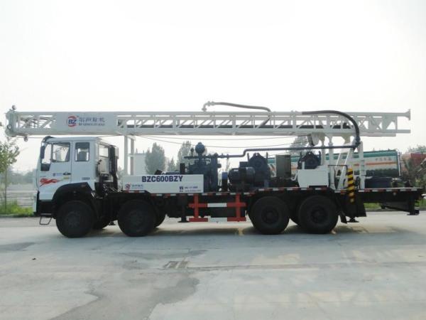 truck mounted mobile drilling rig 600m full hydraulic water well drilling rig