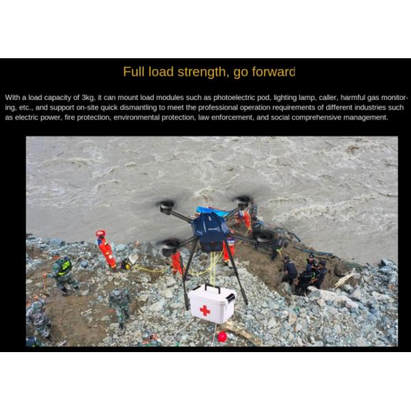 Промышленный беспилотный летательный аппарат с тепловым и ночным зрением 2.7K 30FPS двойной камерой Вертолетный беспилотный летательный аппарат