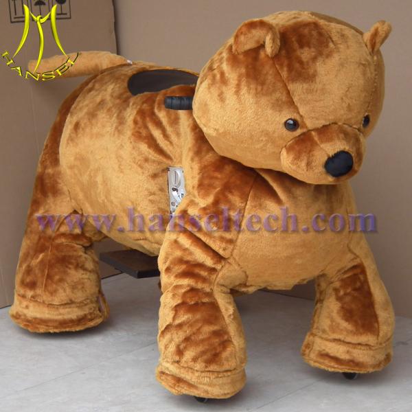 Hansel CE certificated plush electric animal rides for shopping center