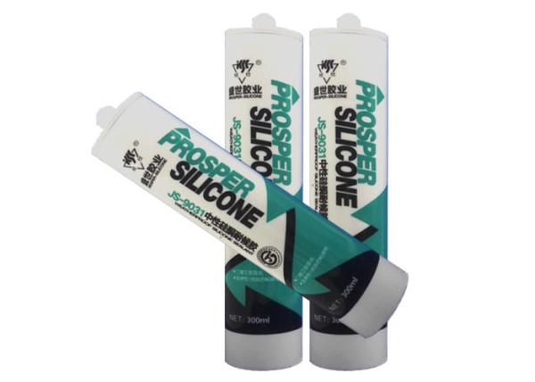 300ml Cartridge White Silicone Roof Sealant , Commercial Silicone Sealant For Flooring Tile