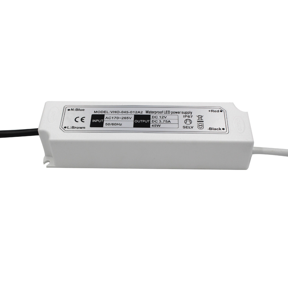 Алюминиевое заключенное электропитание водителя 100W прокладки СИД 12V 24V ультра тонкое
