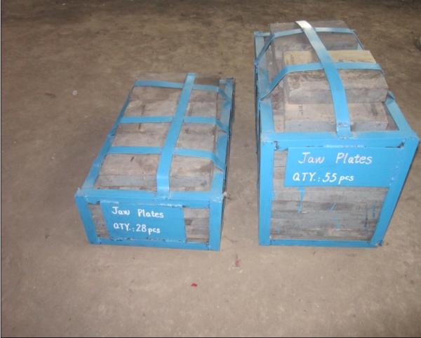 High Cr Cast Iron Jaw Plates Crusher Wear Parts With More Than HRC60 Hardness