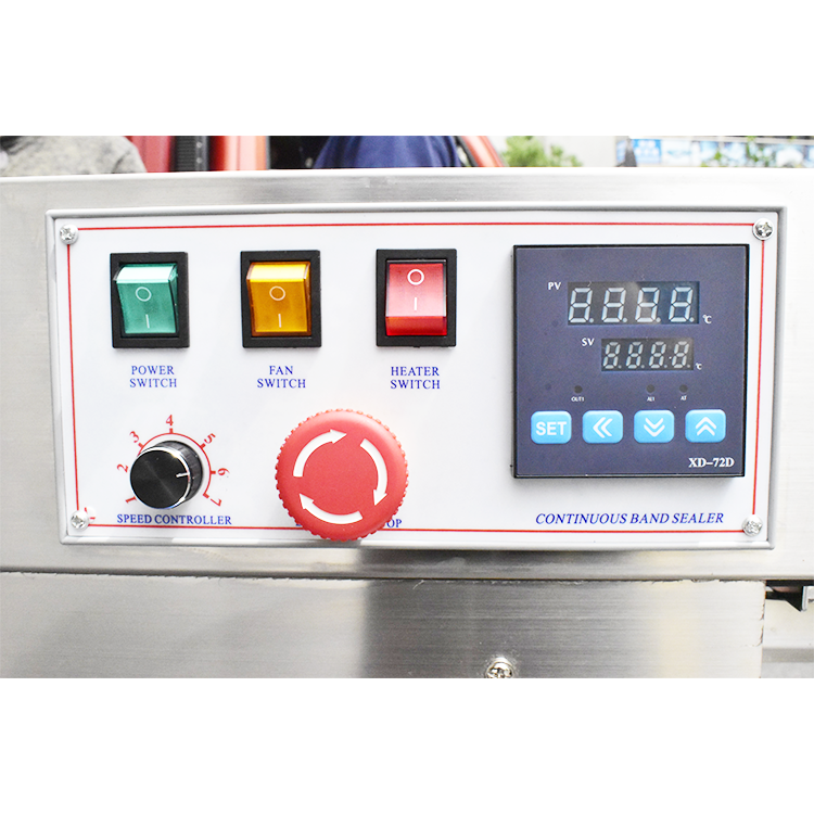 FRL200A Heavy Duty 25kg Load Capacity Continuous Band Sealer with 10mm Sealing Width for Plastic Bags