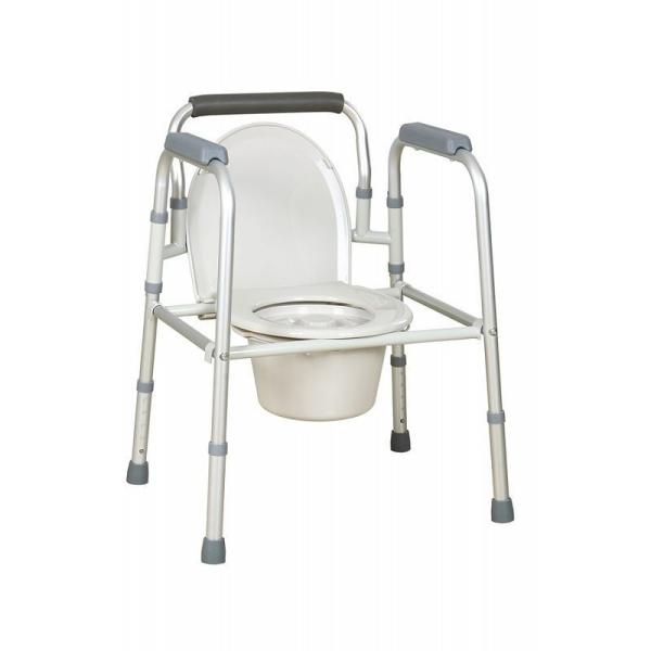 Steel commode chair