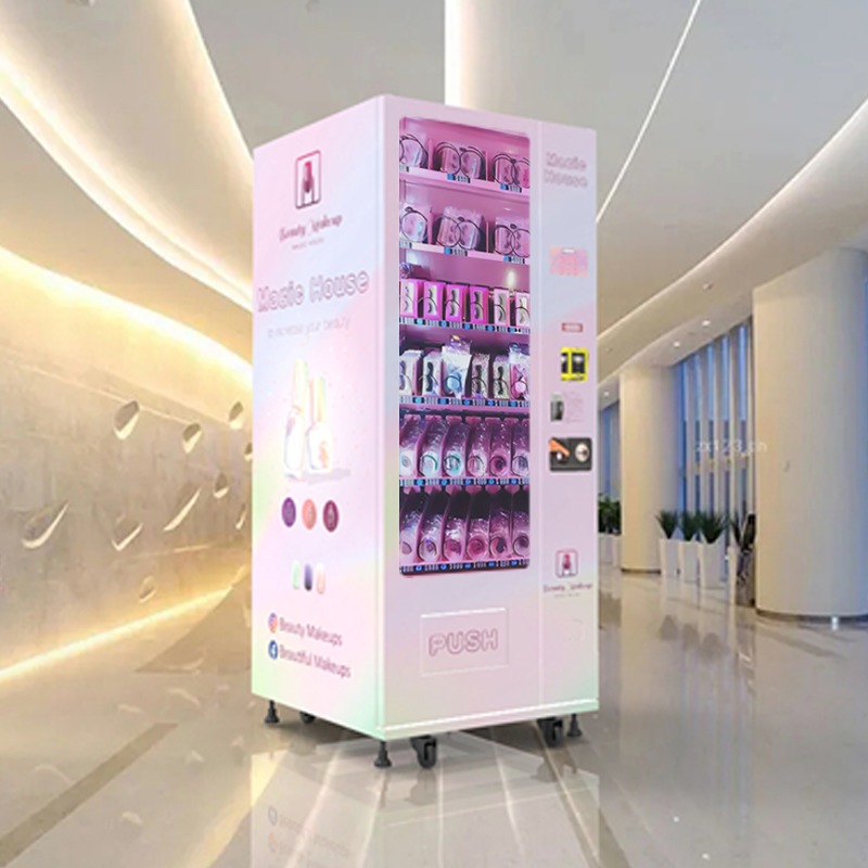 24-hours Business Self-service United States Slim Machine Snacks and Drinks Combo LED Small Vending Machine for Sale