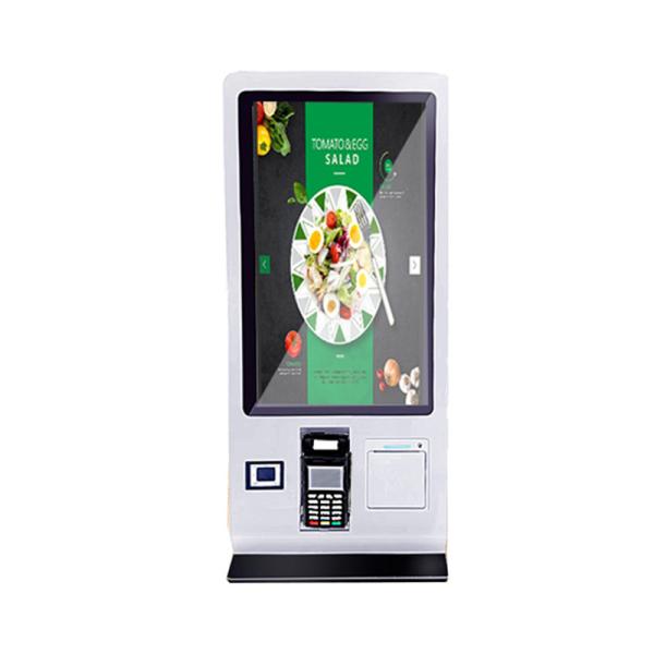 27in Self Ordering Kiosk Food Ordering Kiosk Machine With Voice Assistance