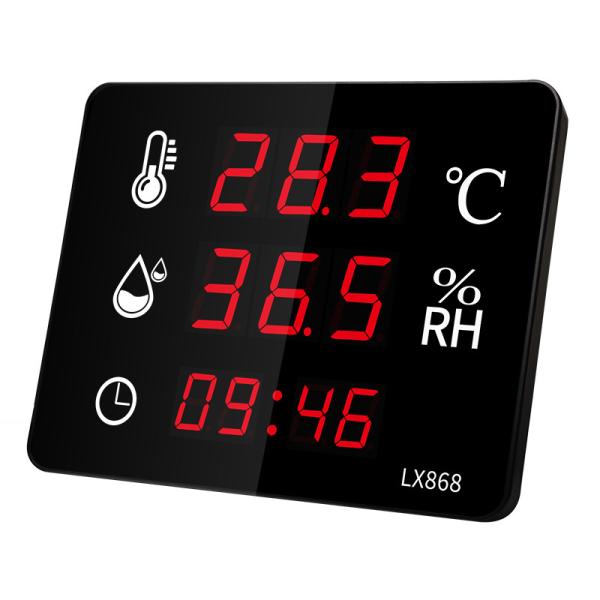 Electronic Temperature and Humidity Meter Household Indoor Industrial High-precision Display Wall Mounted Outdoor Thermometer