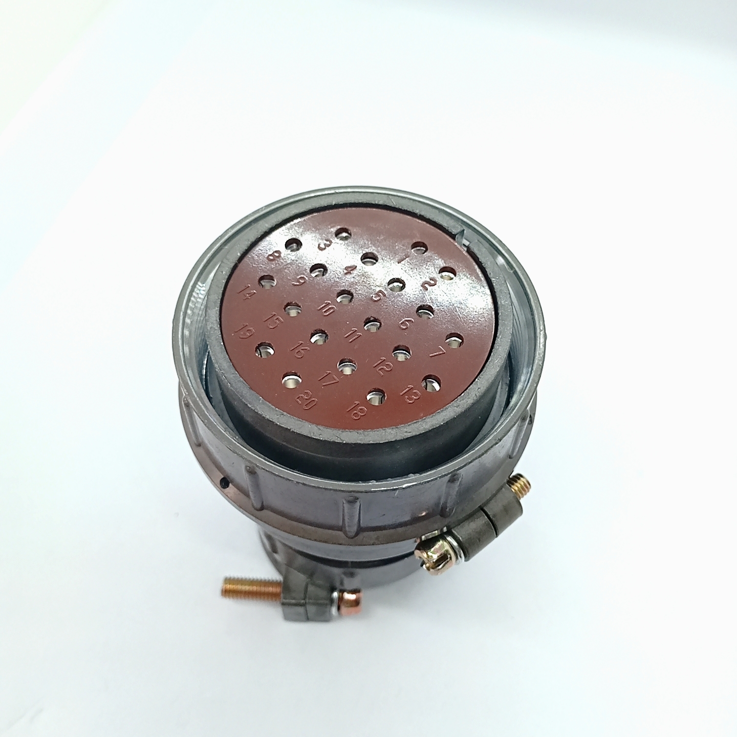 P48K20Q 20 Pin Female Cable Aviation Plug P48 Series Thread Coupling Type