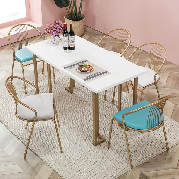 Eco Friendly Metal Frame Leather Dining Chair For Restaurant / Hotel / Home
