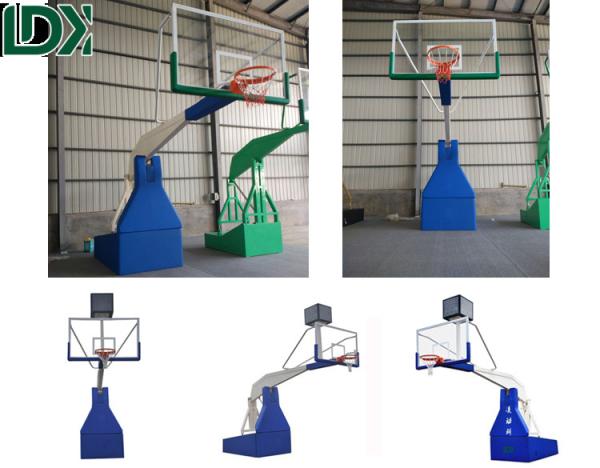 FIBA Professional Basketball Hoop Electric Hydraulic Basketball Stand  Equipment For Sale