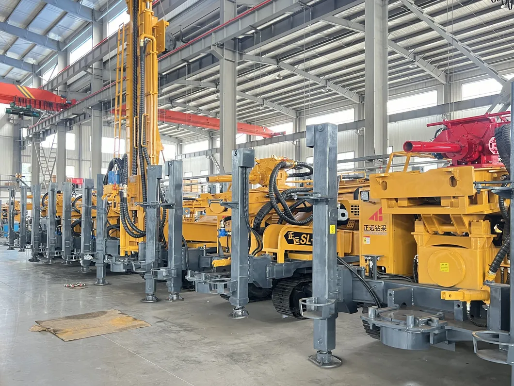 Máquina de perforación rotativa de núcleo de oruga para pozo profundo hidráulico ZB350S