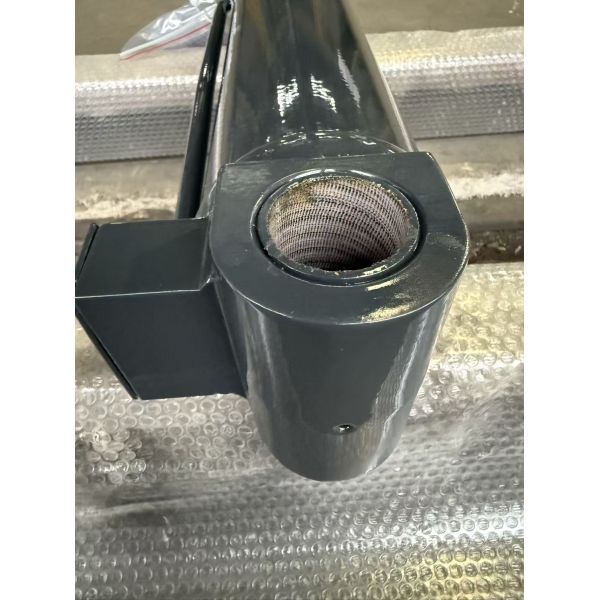 80mm Double Acting Steel Hydraulic Cylinder Hard Chrome Plated Surface Valve Block