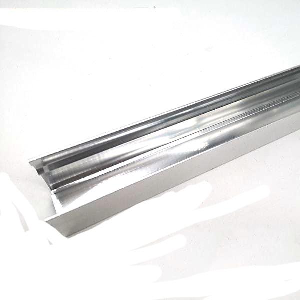 6063 T5 Bright Silver Polished Aluminum Profile Building Decoration