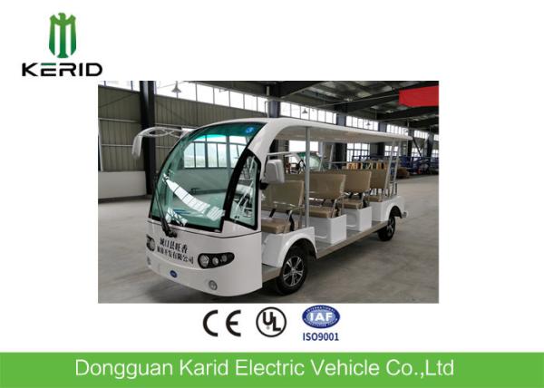 Classic Design R12 Vacuum Tire 72V 11seats Electric Bus Tourist Buggy With a Mini Cargo Container Suits For Air Port