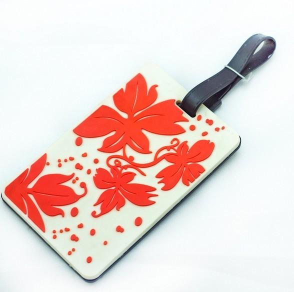 Wholesale custom 3D soft PVC luggage tag,bag tag for travel