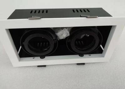 Double - Head Tiltable MR16 LED Recessed Downlight Max 2*50W For Pharmacy . Bank