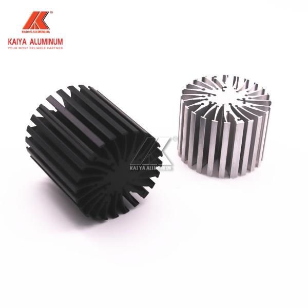 perfis de alumínio do dissipador de calor da espiral do diâmetro de 110mm para a luz de inundação conduzida