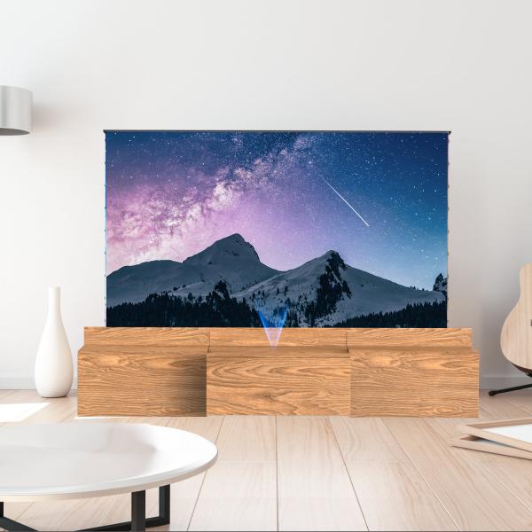 Meuble TV laser motorisé pour salon moderne, meuble TV UST intelligent, meubles pour projecteur UST, intelligent