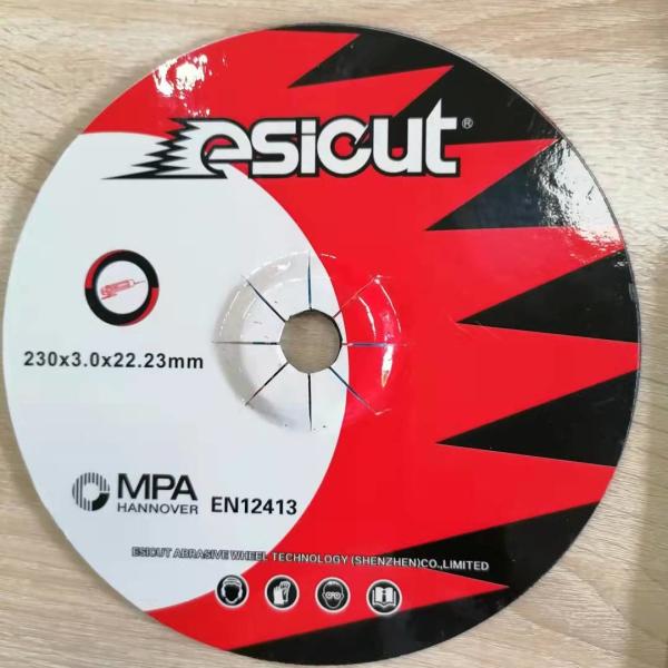 Roda eliminada 9 do óxido de alumínio do T1 Esicut 230mm cortando o disco para o moedor